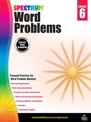 cover image of Word Problems, Grade 6
